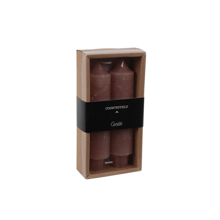 SET 2 CANDELE H15,5CM PINK